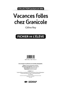 Celine Rey - Vacances folles chez Granicole - Fichier pédagogique.