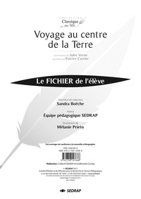 Jules Verne et Patrice Cartier - Voyage au centre de la terre - Le fichier de l'élève.