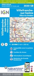  IGN - Villefranche-sur-Saône, Villars-les-Dombes - 1/25 000.