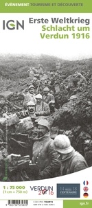 Bataille de Verdun 1916. 1/75 000