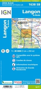 Langon La Réole. 1/25 000