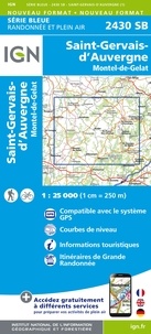  IGN - Saint-Gervais-d'Auvergne, Montel-de-Gelat - 1/25 000.