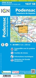 Podensac Sauveterre-de-Guyenne. 1/25 000