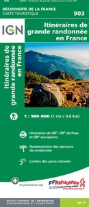  IGN - 1m903 itinéraires de grande randonnée en France.