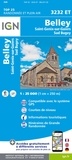  IGN - Belley - Saint-Genix-sur-Guiers, Sud Bugey. 1/25 000.