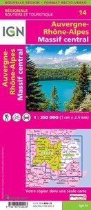 Auvergne-Rhône-Alpes, Massif Central. 1/250 000