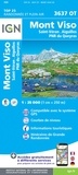  IGN - Mont Viso - Saint-Véran, Aiguilles, PNR du Queyras 1/25 000.