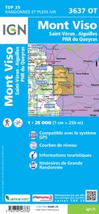 Mont Viso. Saint-Véran, Aiguilles, PNR du Queyras 1/25 000