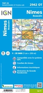 Nîmes, Beaucaire. 1/25 000
