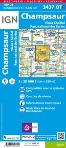 Champsaur, Vieux Chaillol, Parc national des Ecrins. 1/25 000, plastifiée-résistante