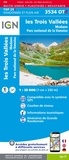  IGN - Les Trois Vallées, Modane, Parc national de la Vanoise - 1/25 000, plastifiée-résistante.