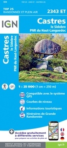  IGN - Castres, le Sidobre, PNR du Haut Languedoc - 1/25 000.