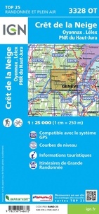 Crêt de la Neige, Oyonnax, Lélex, PNR du Haut-Jura. 1/25 000