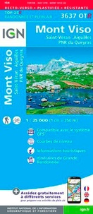  IGN - Mont-Viso - Saint-Véran, Aiguilles, PNR du Queyras 1/25 000.