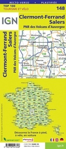 Clermont-Ferrand, Salers, PNR des Volcans d'Auvergne. 1/100 000