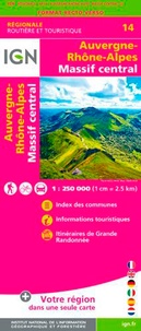  IGN - Auvergne-Rhône-Alpes, Massif-Central - 1/250 000.