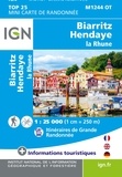  IGN - Biarritz, Hendaye, La Rhune - 1/25 000.