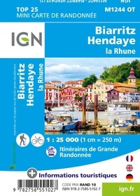 Biarritz, Hendaye, La Rhune. 1/25 000