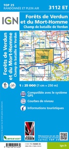 Forêts de Verdun et du Mort-Homme Champ de bataille de Verdun. 1/25 000 4e édition