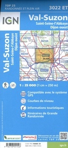Val-Suzon, Saint, Seine, l'Abbaye Dijon Ouest. 1 : 25 000