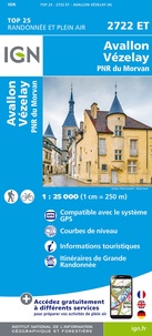  IGN - Avallon Vézelay PNR du Morvan - 1/25 000.