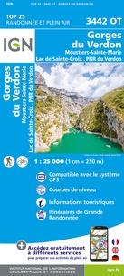  IGN - Gorges du Verdon - Moustiers - Sainte-Marie - Lac de Sainte-Croix. PNR du Verdon (1/25 000).