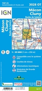 Mâcon, Cluny, Roche de Solutré. 1/25 000
