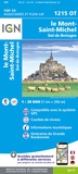  IGN - Le Mont-St-Michel - Dol-de-Bretagne. 1/25 000.