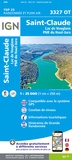  IGN - Saint-Claude, Lac de Vouglans, PNR du Haut-Jura - 1/25 000.