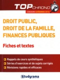 Jean-Christophe Saladin - Droit public, droit de la famille, finances publiques - Fiches et tests. Concours catégories C et B.