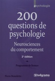 Pierre Benedetto - 200 questions de psychologie - Neurosciences du comportement.