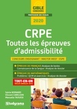 Sylvie Bernard et Vincent Carillion - CRPE - Toutes les épreuves d'admissibilité.