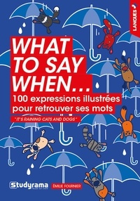Emilie Fournier - What to say when - 100 expressions illustrées pour retrouver ses mots.