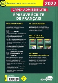 Épreuve écrite de Français CRPE  Edition 2022