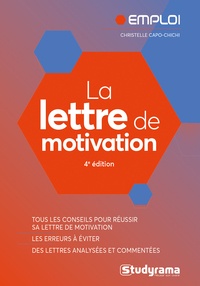 Christelle Capo-Chichi - La lettre de motivation.