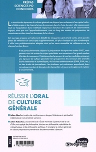 Réussir l'oral de culture générale  Edition 2022