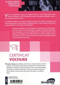 Certificat Voltaire  Edition 2023