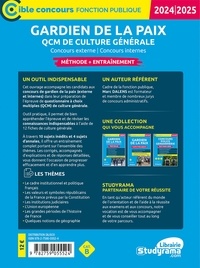 Gardien de la paix. QCM de culture générale - Concours externe - Concours internes  Edition 2024-2025