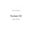 William Shakespeare - Richard III - Fiche de lecture.