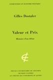 Gilles Dostaler - Valeur et prix.
