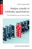 Vincent Arel-Bundock - Analyse causale et méthodes quantitatives - Une introduction avec R, Stata et SPSS.