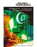 Régine Robin et Jean Clément - Études françaises. Volume 36, numéro 2, 2000 - Internet et littérature. Nouveaux espaces d'écriture ?.