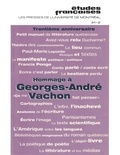 Lise Gauvin et René de Chantal - Études françaises. Volume 31, numéro 2, automne 1995 - Hommage à Georges-André Vachon.