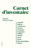 Elisabeth Nardout-Lafarge - Carnet d'inventaire.