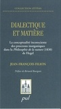 Jean-François Filion - Dialectique et matière - La conceptualité inconsciente des processus inorganiques dans la Philosophie de la nature (1830) de Hegel.