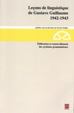 Gustave Guillaume - Edification et renouvellement des systèmes grammaticaux (1942-1943).