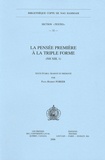Paul-Hubert Poirier - La pensée première à la triple forme (NH XIII, 1).