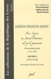 Siméon-Prosper Hardy - Mes Loisirs, ou Journal d'événemens tels qu'ils parviennent à ma connoissance (1753-1789) - Volume 2 (1771-1772).