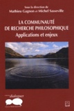 Michel Sasseville et Mathieu Gagnon - La communauté de recherche philosophique - Applications et enjeux.