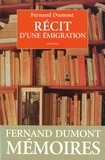  Dumont - Recit D'Une Emigration.